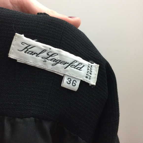 Karl Lagerfeld Vintage Black Sleeveless Sexy Dress - Picture 5 of 8